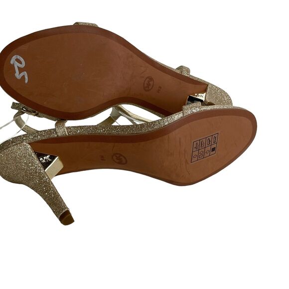 MICHAEL KORS women's ARDEN T STRAP SANDALS high heels Size 8 - Picture 6 of 8